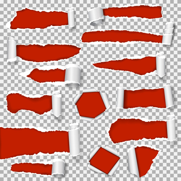 撕纸套，孤立。图片下载