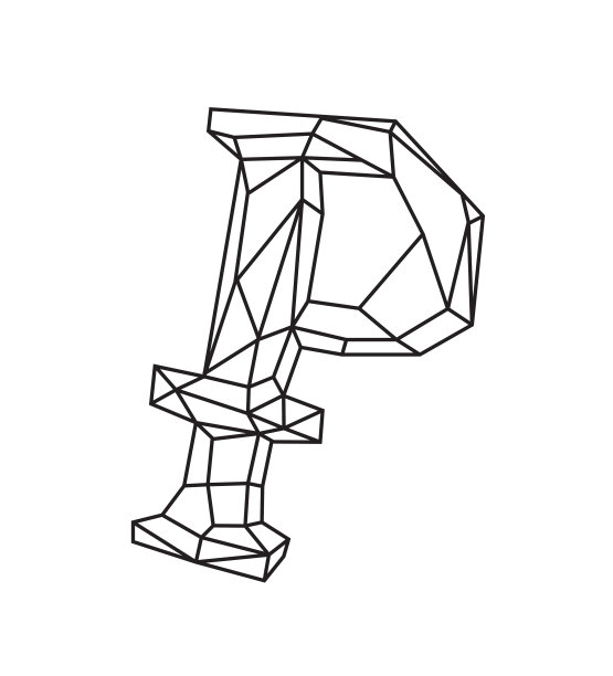 俄罗斯卢布标志的低多边形插图。轮廓图。复古的风格。背景，标志，内饰。业务的比喻。图片下载