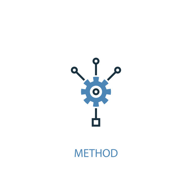 方法概念2彩色图标。简单的蓝色元素插图。方法概念符号设计。可以用于网页和手机的UI/UX吗图片下载