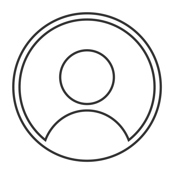 男人图标配置文件成员用户。在白色孤立背景上的Perconal符号向量图片下载