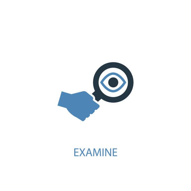 检查概念2彩色图标。简单的蓝色元素插图。检查概念符号设计。可以用于网页和手机的UI/UX吗图片下载