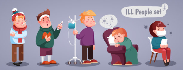 一组人有着冷酷、卡通的风格图片下载