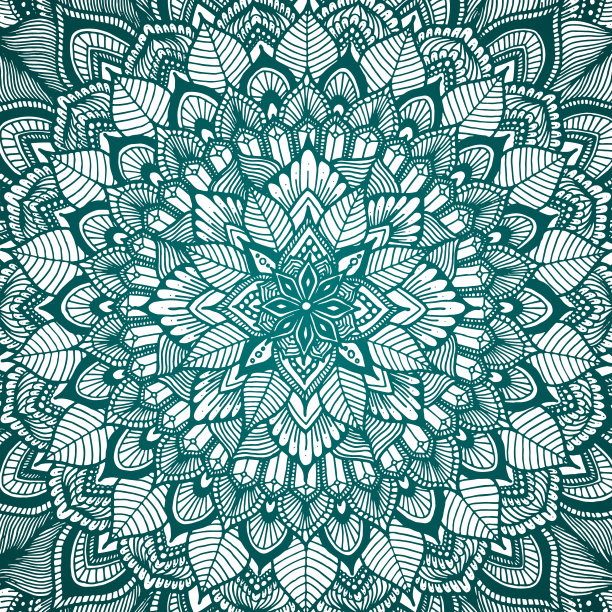 华丽的花曼荼罗图片下载