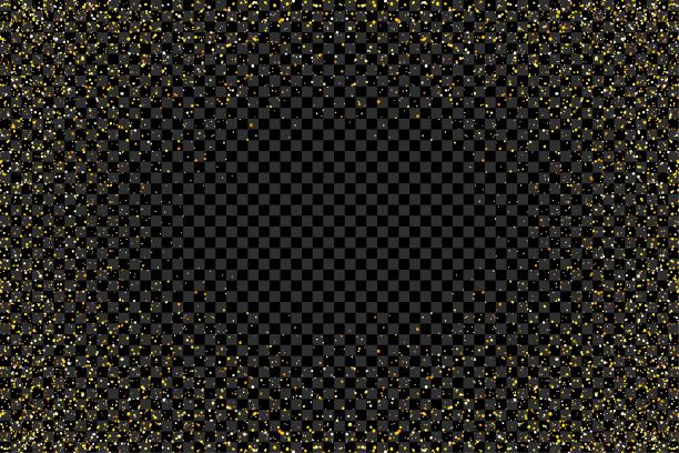 金色的闪光纹理透明的背景。黄金闪光纸屑。图片下载