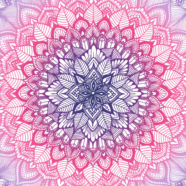 华丽的花曼荼罗图片下载