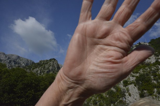 手在黄昏中挥动图片下载