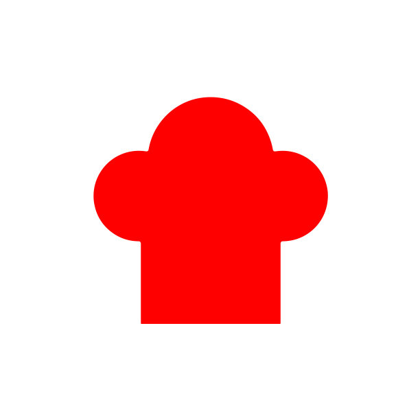 平面矢量厨师帽子图标图片下载