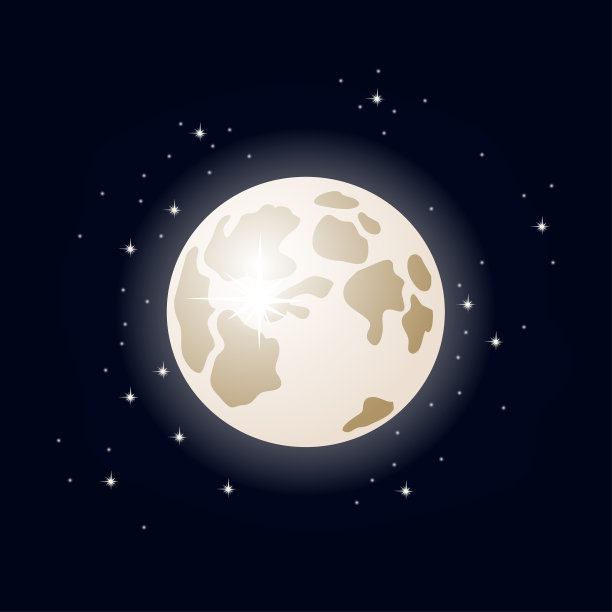 身着宇航服的宇航员在月球背景的太空中举手敬礼图片下载