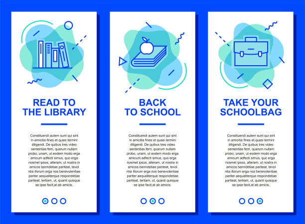 现代网络旗帜-学校与教育-回到学校图片下载