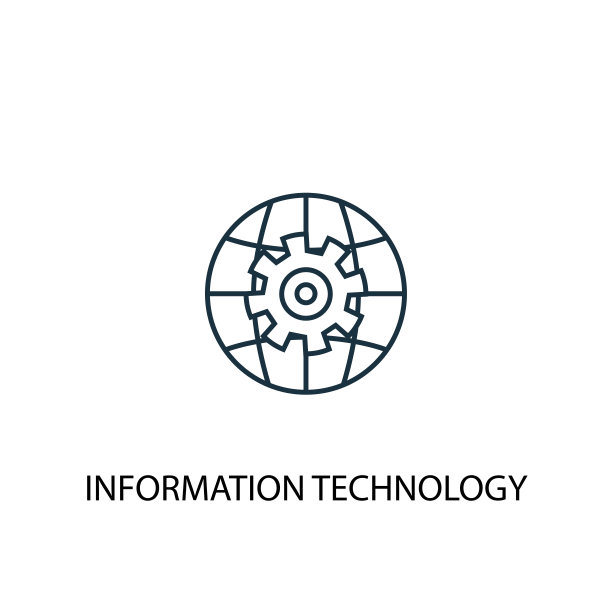 信息技术概念线性图标：用于网页和移动UI/UX的简单元素图片下载