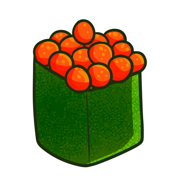 美味的鱼蛋寿司图片下载