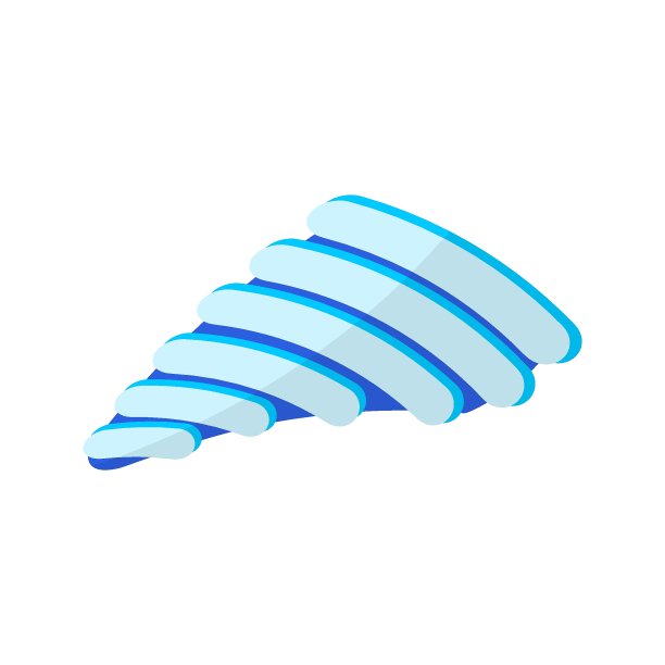 海贝。单色夏季假日图标上的白色背景。图片下载