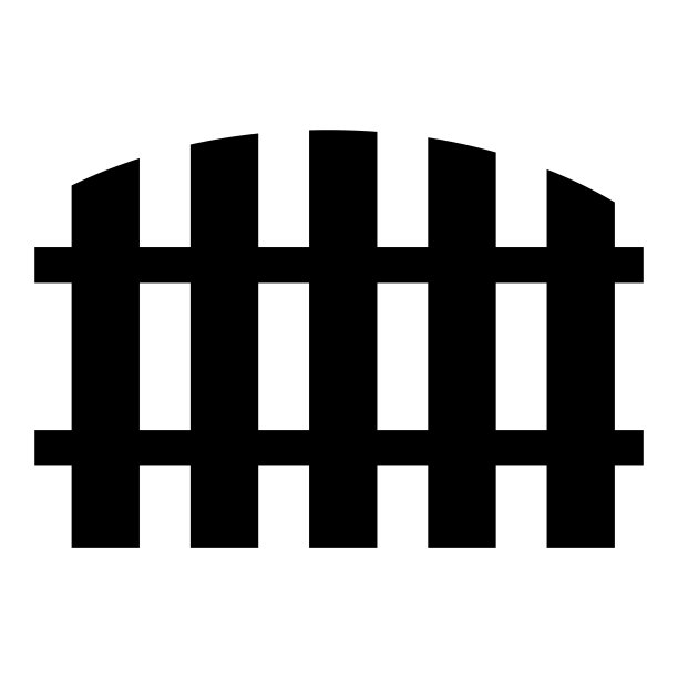 围栏图标隔离在白色背景上图片下载