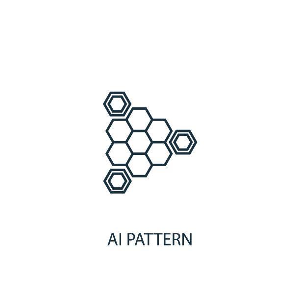 人工智能模式图标。简单元素说明图片下载
