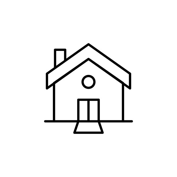 简约建筑线条图标图片下载