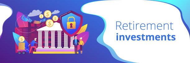 退休投资概念标题。图片下载