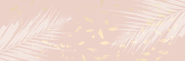 热带磨损的花柔和的粉红色，腮红的金色图案图片下载