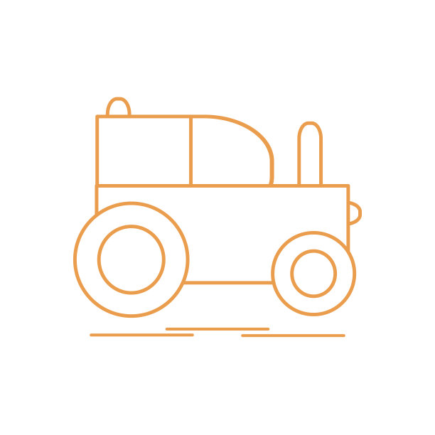 儿童玩具:拖拉机。图片下载