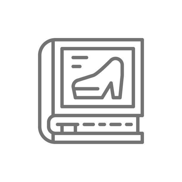 女性百科全书，女权主义线条图标。在白色背景上隔离图片下载