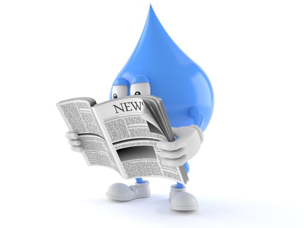 滴水字读报纸图片下载