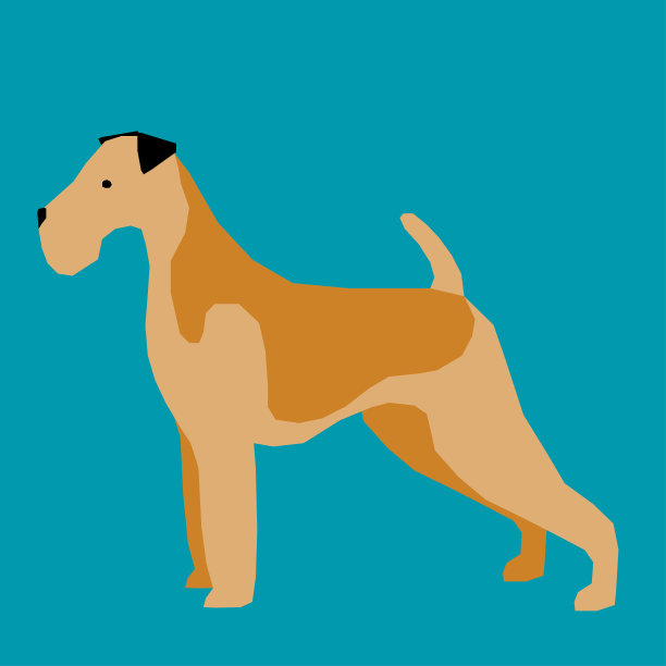 剪纸狗图案背景。图片下载