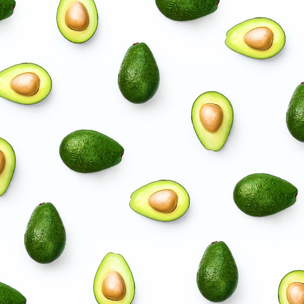 鳄梨和它一半的图案图片下载