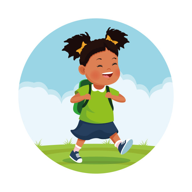 学校郊游的孩子们图片下载