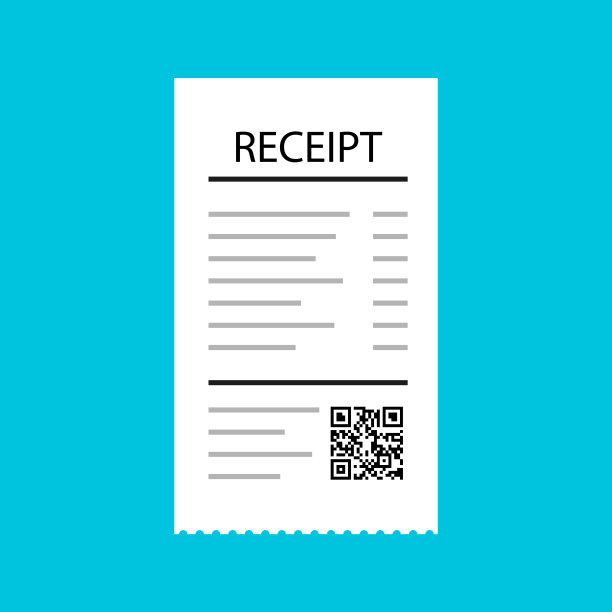收据矢量标志图片下载