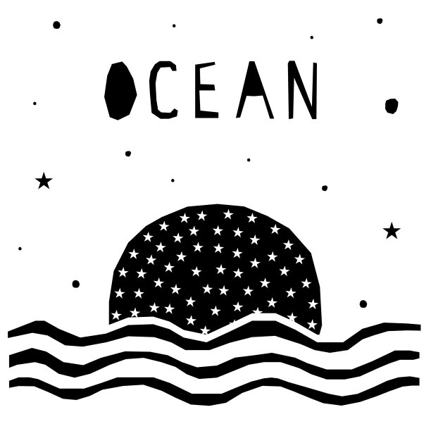 抽象幼稚的剪纸图案。图片下载