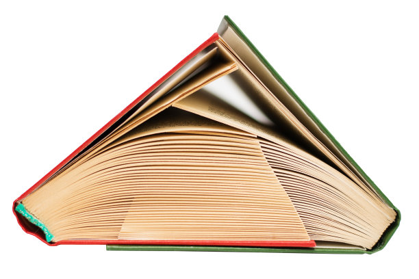 书被夹在书中，代表书页的楼梯。图片下载