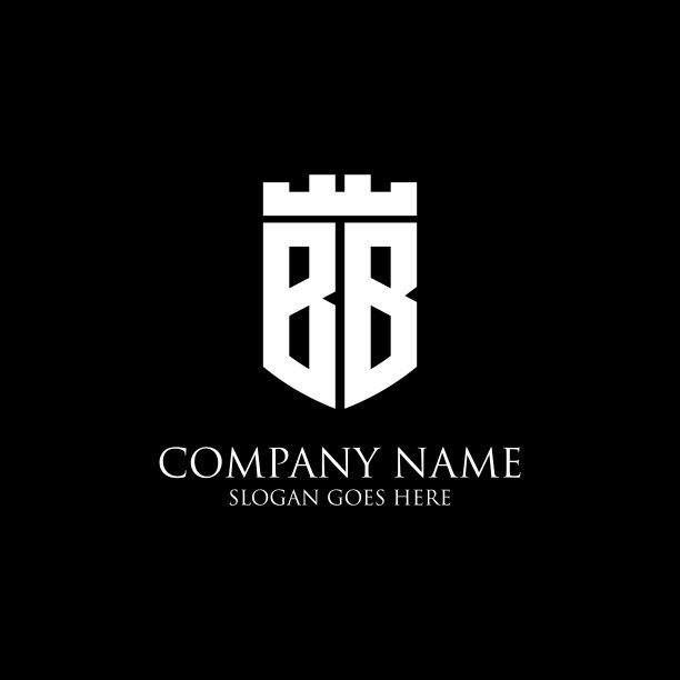 BB初始盾标志设计灵感，皇冠皇室标志模板-便于用于您的标志图片下载