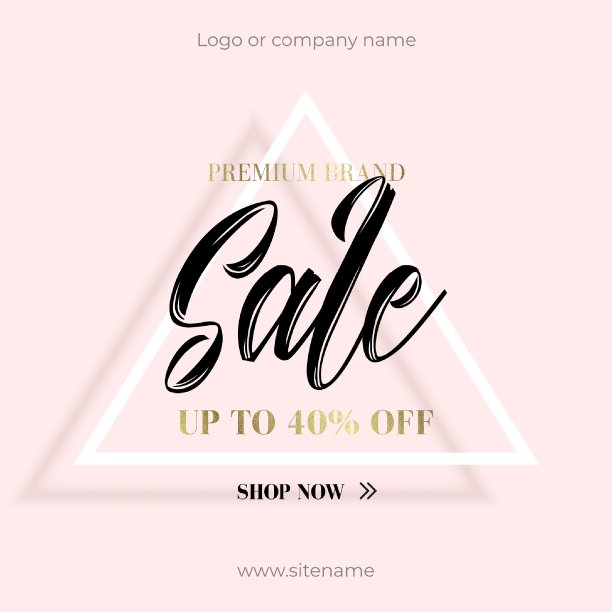 广告横幅。打四折。图片下载