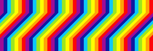 水平优雅的彩虹图案和背景设计图片下载