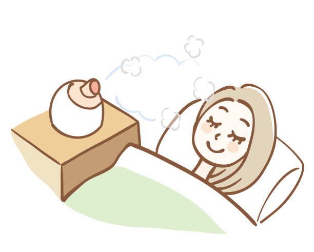 在夜间用汽船睡觉的女人图片下载