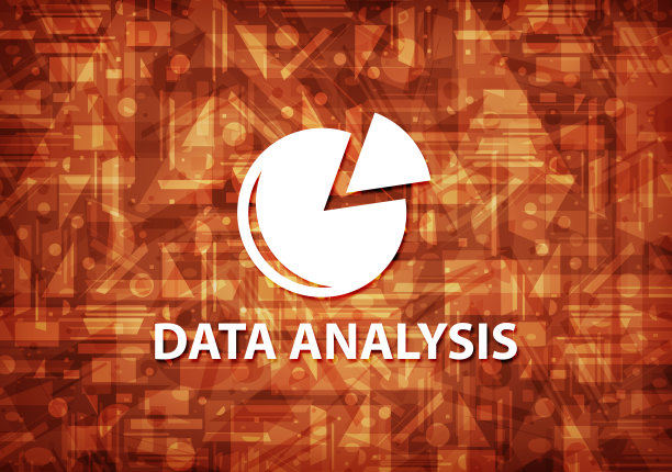 数据分析(图形图标)棕色背景图片下载