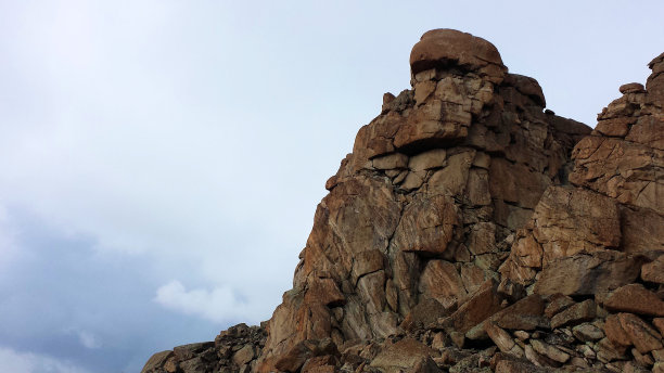 岩石天际线与空白文本图片下载