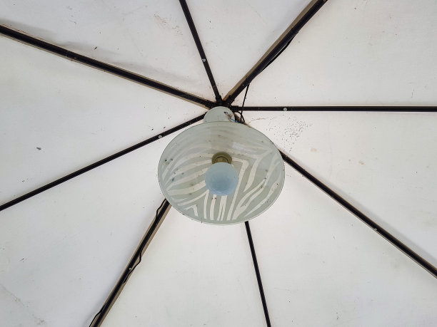 白色伞下的灯罩图片下载