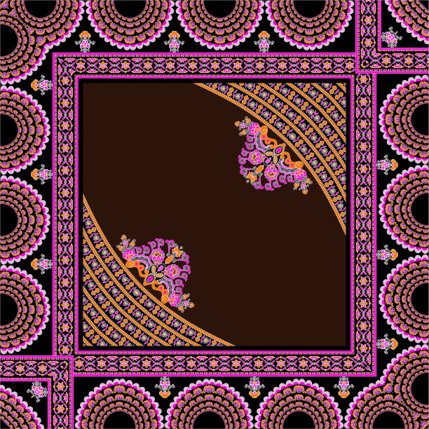 多色佩斯利装饰图片下载