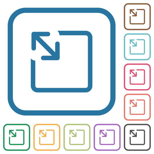 调整对象简单图标的大小图片下载