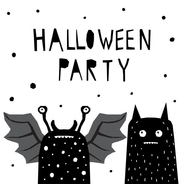 抽象的万圣节快乐图案背景。图片下载