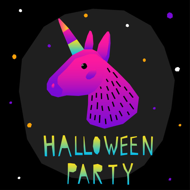 抽象的万圣节快乐图案背景。图片下载