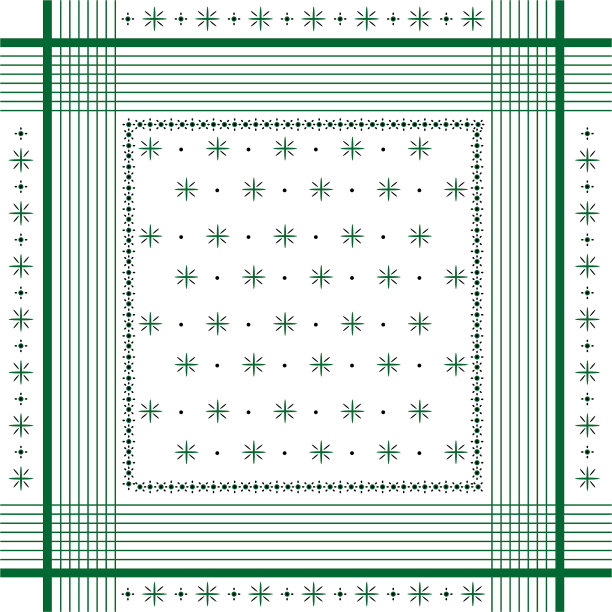 时尚矢量装饰最小印花手帕，丝质围巾或方巾图案设计风格的时尚，织物和所有印花gremm线图片下载