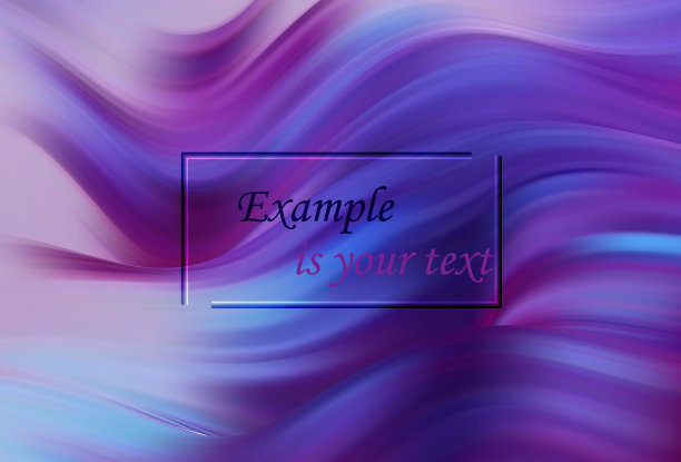 现代彩色流动海报。波浪液体形状在蓝色背景。你的设计项目的美术设计。图片下载