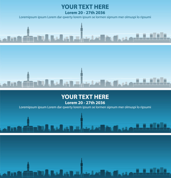 里尔天际线轮廓事件横幅图片下载