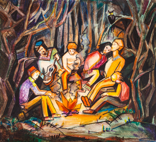 森林中的聚会图片下载