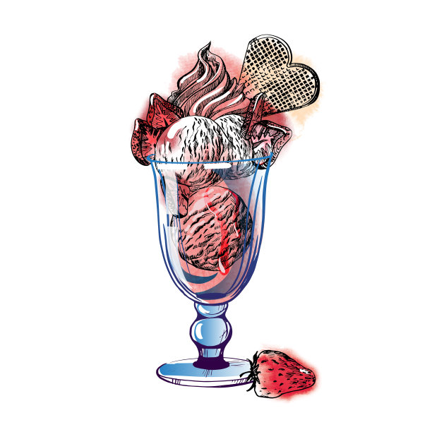 冰淇淋圣代图片下载