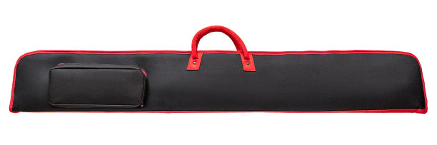 黑色红色软外壳，用于枪炮，白色背部隔离图片下载