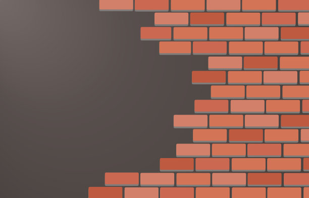 墙砖和空间背景艺术矢量图片下载