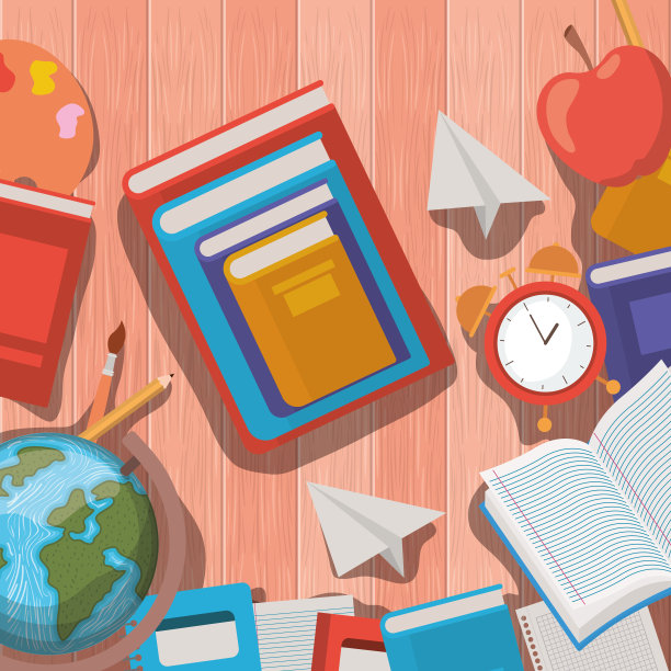 学校用品回校架图片下载