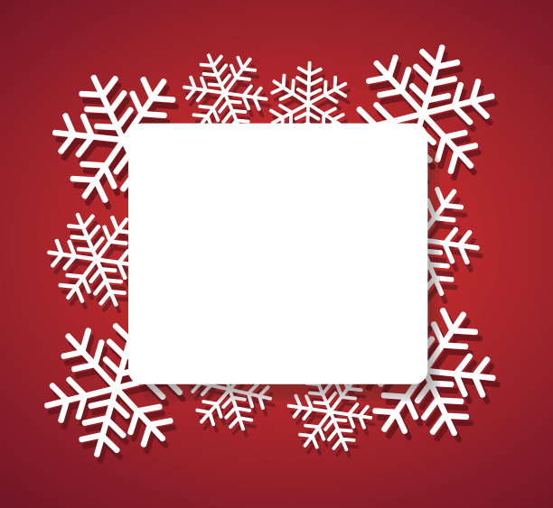 雪花横幅为网络圣诞节概念背景矢量插图eps 10图片下载